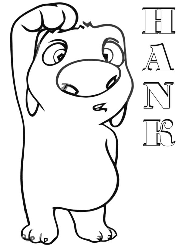 Tomtom Color Paper Talking Tom Coloring Pages | 50 Pictures Free Printable