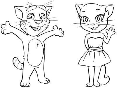 Talking Tom Coloring Pages | 50 Pictures Free Printable
