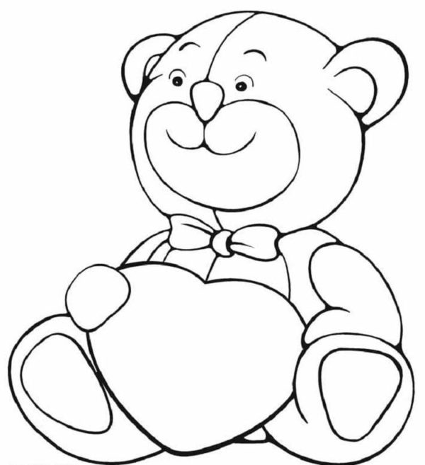 Desenhos de Urso de Pelúcia para Colorir