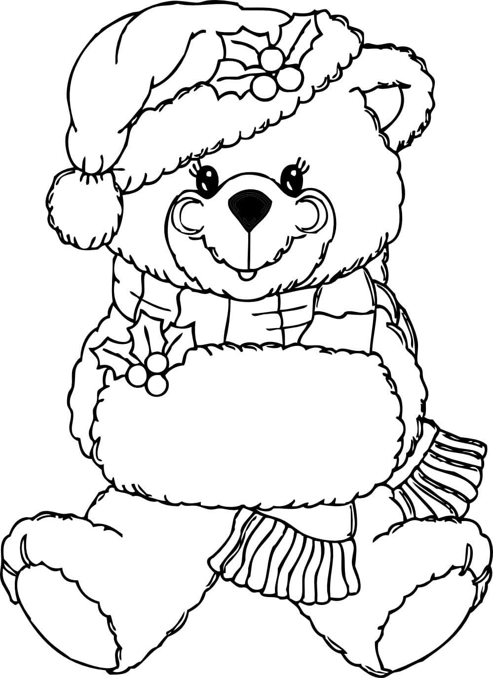 Desenhos de Urso de Pelúcia para Colorir