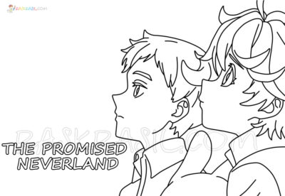 The Promised Neverland Coloring Pages | New Pictures Free Printable