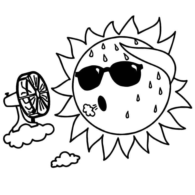 Sun Coloring Pages 100 Best Pictures Free Printable
