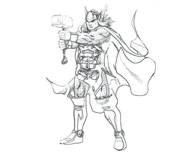 Coloriage Thor - 110 pages à colorier à imprimer gratuits