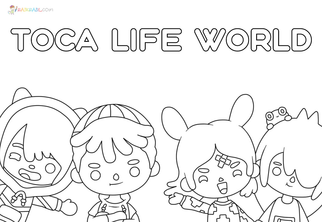 Toca Boca Coloring Pages   New Pictures Free Printable