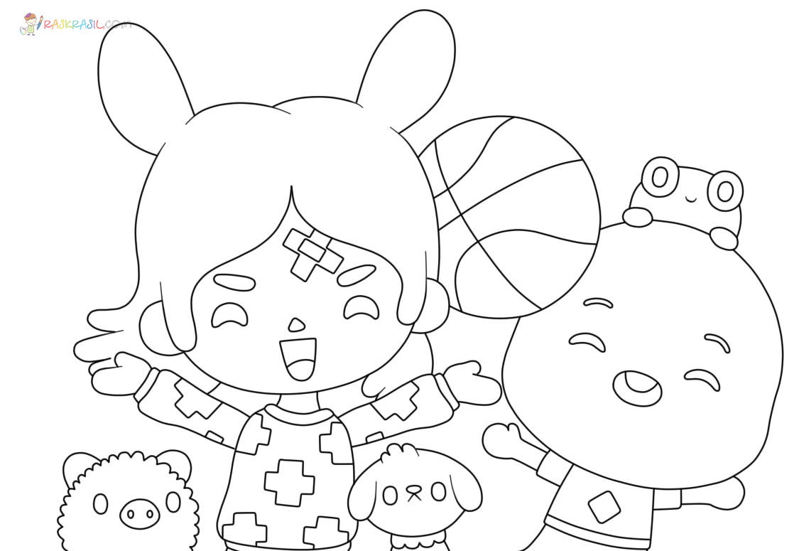 Toca Boca Coloring Pages Pdf Free Printable Templates
