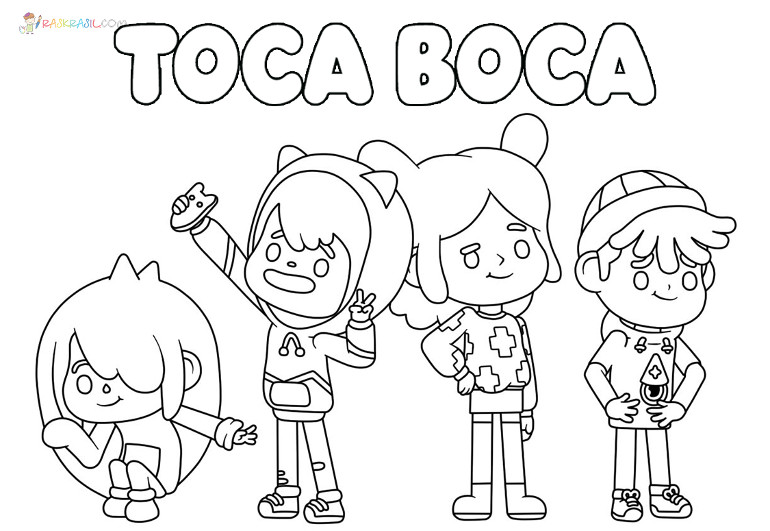 Toca Boca Coloring Pages New Pictures Free Printable