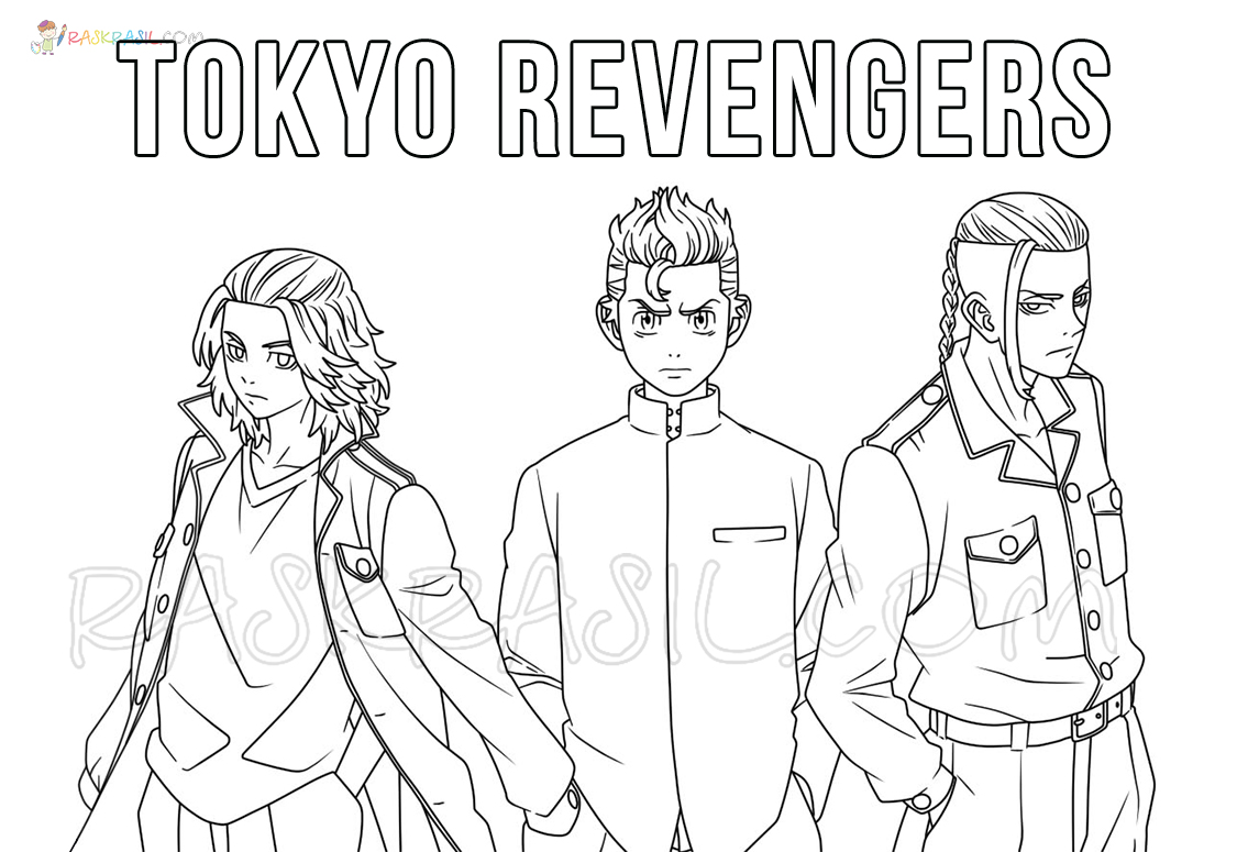 Kolorowanki Tokyo Revengers - Nowe darmowe kolorowanki do wydruku