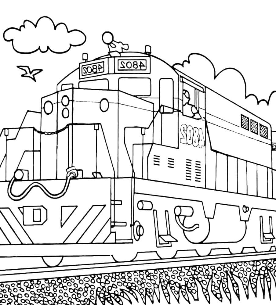 Desenhos de Trem para Colorir