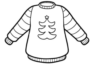 Розмальовки різдвяних светрів для друку, 70 зображень