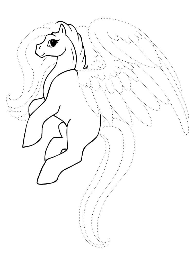 Disegni di Unicorno con ali da colorare - 100 immagini per la stampa gratuita