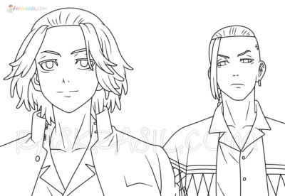 Anime Boys Coloring Pages | 110 Pictures Free Printable