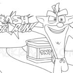 Raskrasil.com-Coloring-Pages-Unique-Crash-Bandicoot-Logo