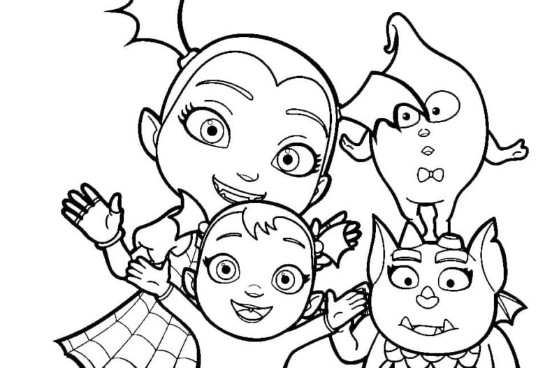 Desenhos do Vampirina para colorir - 100 imagens para impressão gratuita