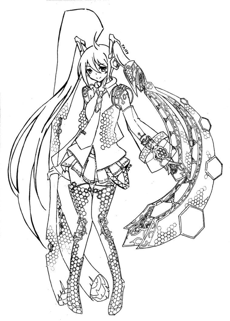 Disegni di Vocaloid da colorare - 100 immagini per la stampa gratuita