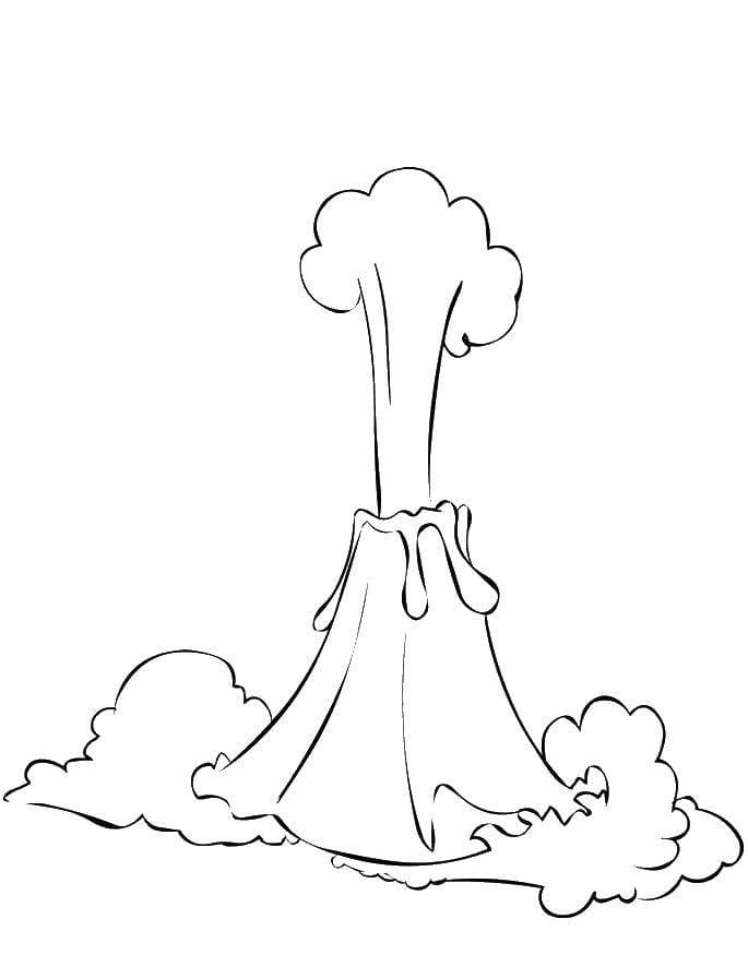 Volcano Coloring Pages | 100 images Free Printable