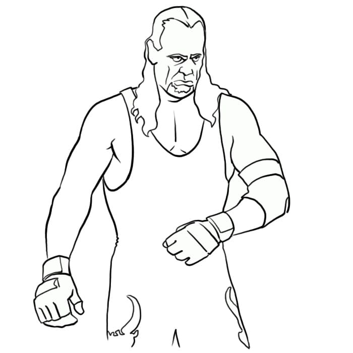Раскраски WWE - Распечатать бесплатно бойцов реслинга