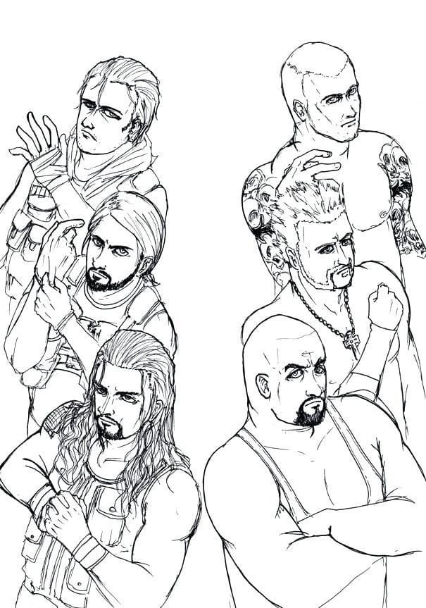 Desenhos de WWE para Colorir - 100 imagens para impressão gratuita