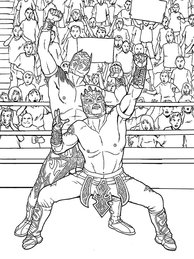 Wwe Coloring Pages 100 Pictures Of Wrestlers Free Printable
