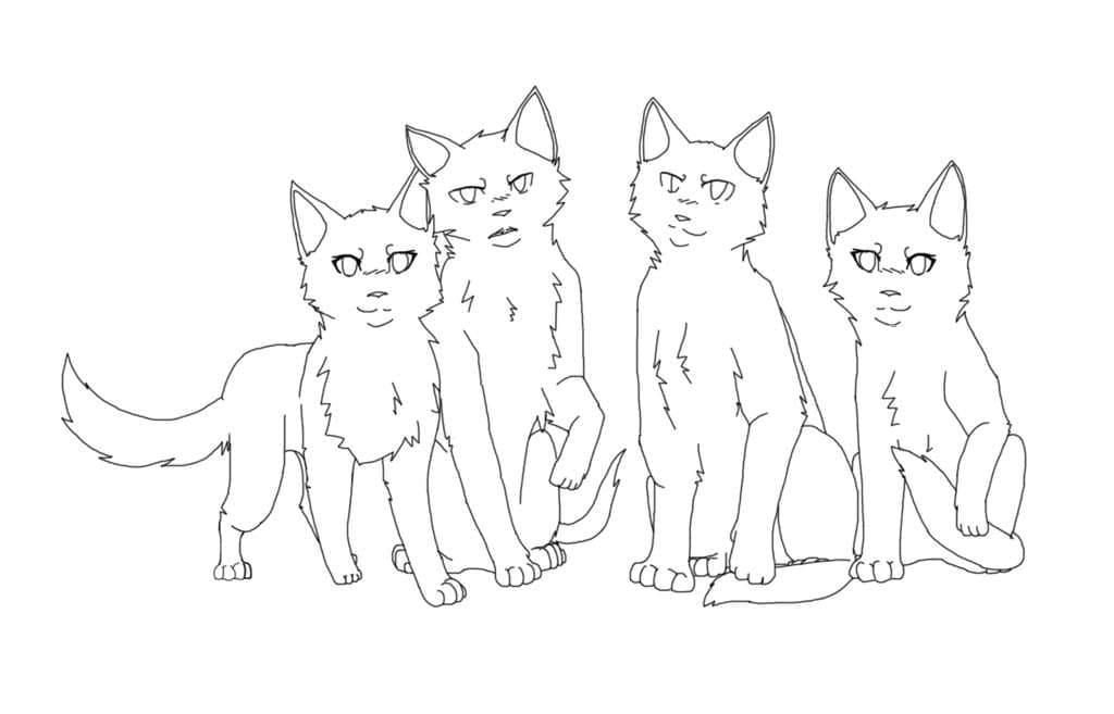Dibujos de Gatos Guerreros para colorear - 100 imágenes para imprimir