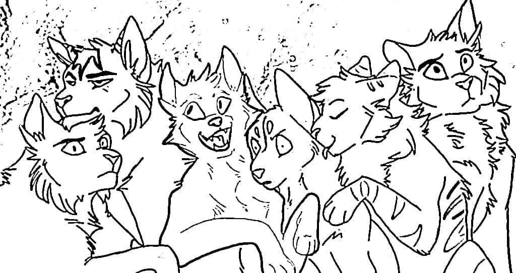 Desenhos de Warrior Cats para colorir - 100 imagens para imprimir