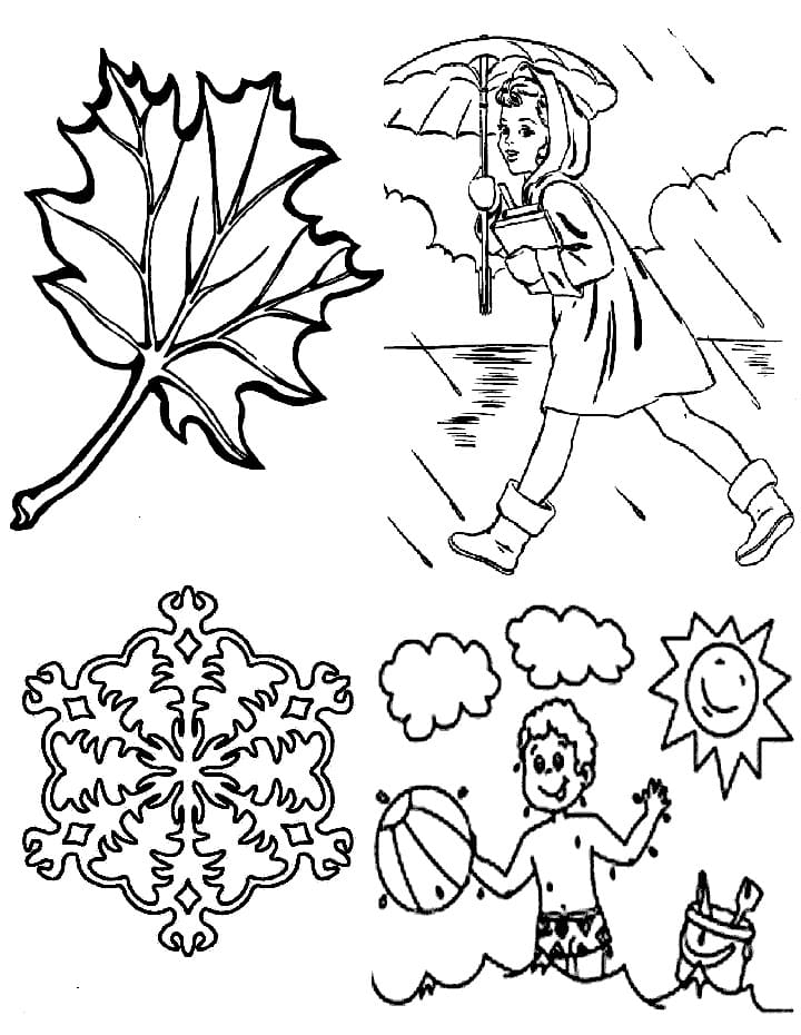Weather Coloring Pages | 100 Pictures Free Printable