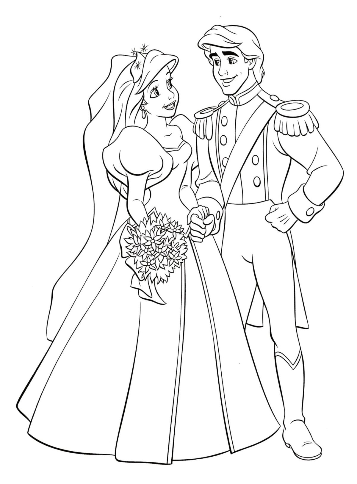 Ausmalbilder Hochzeit | Malvorlagen auf Raskrasil.com