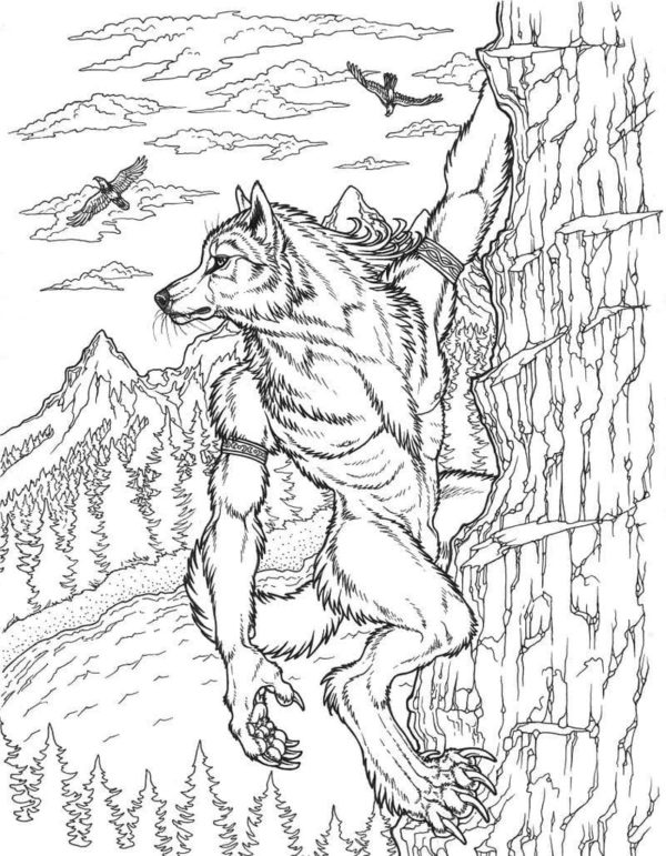 Ausmalbilder Werwolf | Kostenlos Malvorlagen zum Ausdrucken