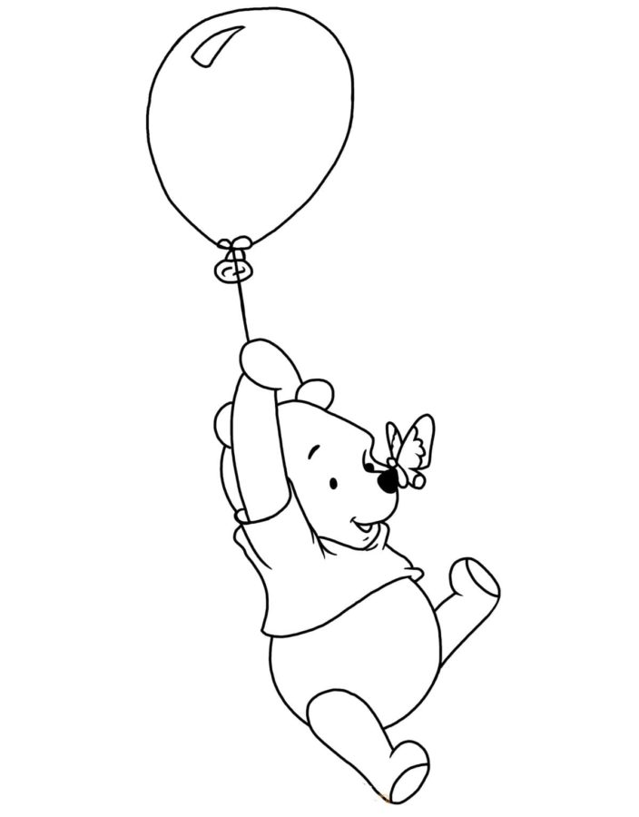 Dibujos de Winnie Pooh para Colorear - 100 imágenes para imprimir gratis