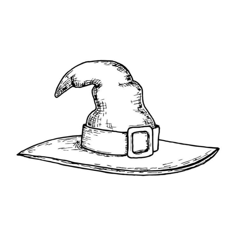 Desenhos de Chapéu de Bruxa para colorir - 100 imagens para imprimir