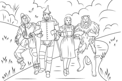 Раскраски Волшебник Изумрудного Города | Распечатать бесплатно