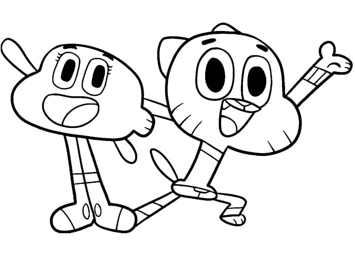 Desenhos do Gumball para Colorir