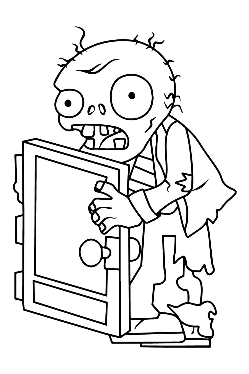 Zombie Coloring Pages