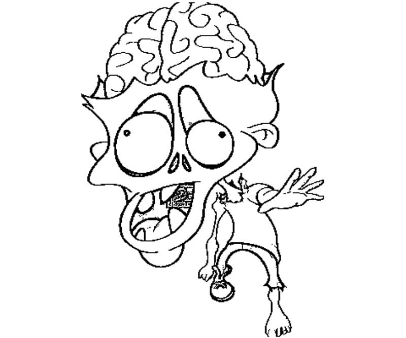 Zombie Coloring Pages