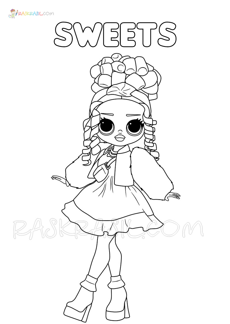Lol Omg Coloring Pages Free Printable New Popular Dolls