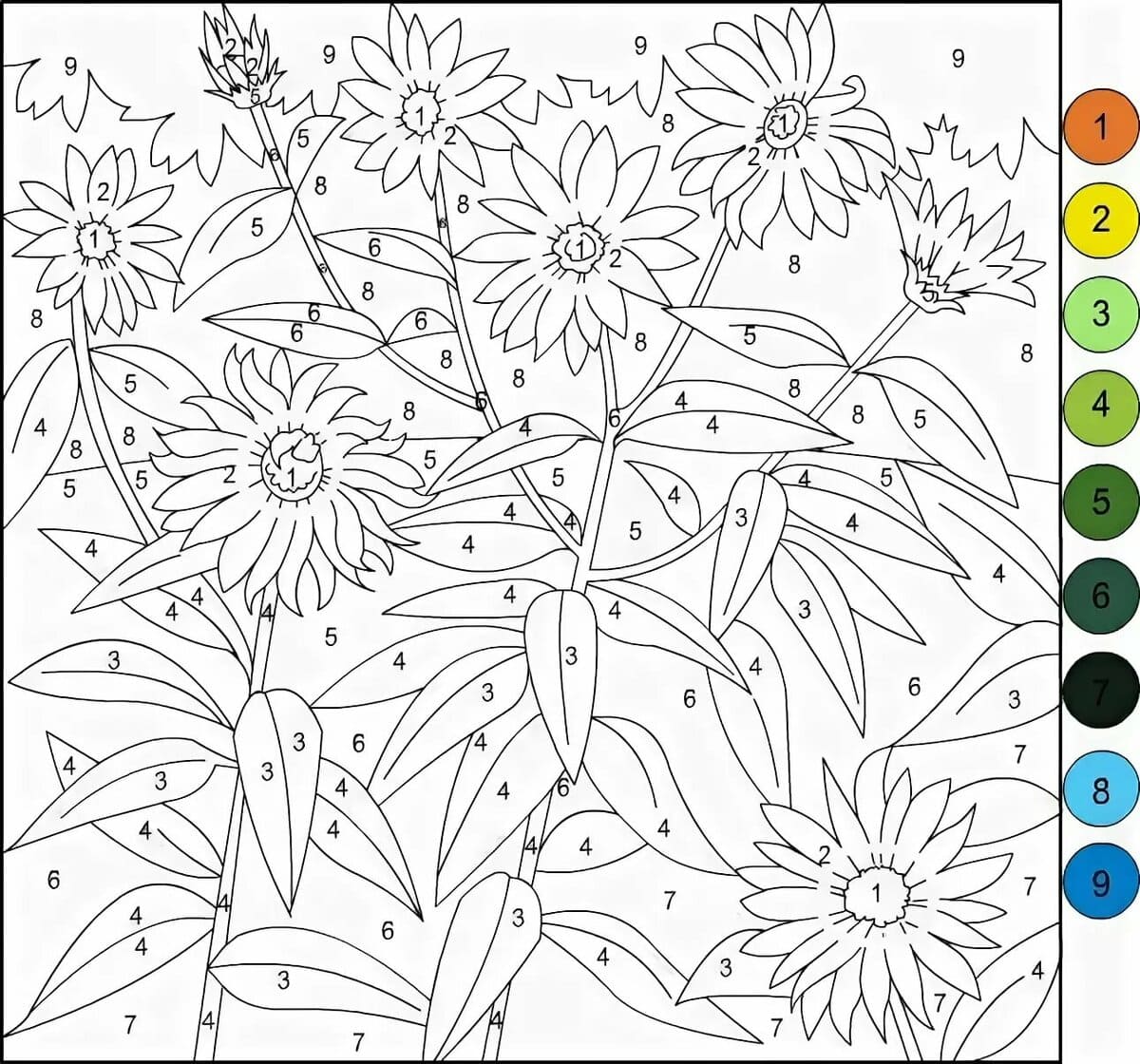 color by number 100 best worksheets coloring pages free printable