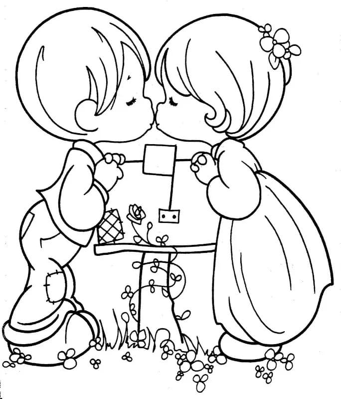 Couples Coloring Pages | 100 images Free Printable