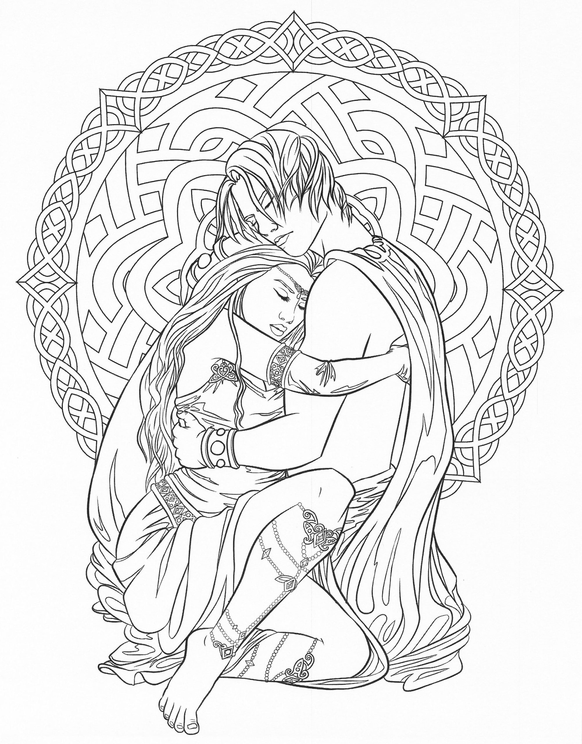 Adult Coloring Pages People Couples Coloring Pages