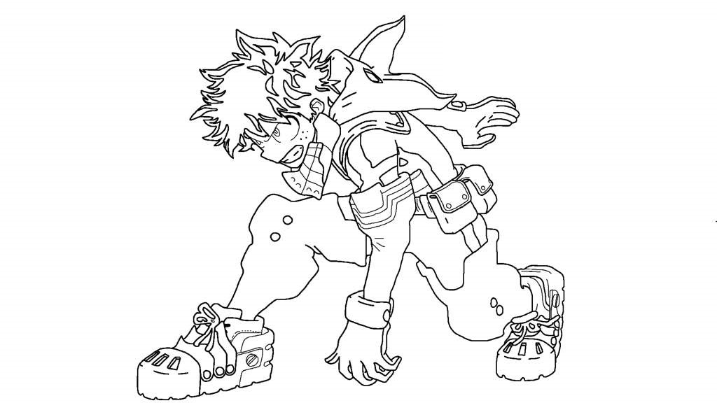 Deku Coloring Pages | 30 Coloring Pages Free Printable