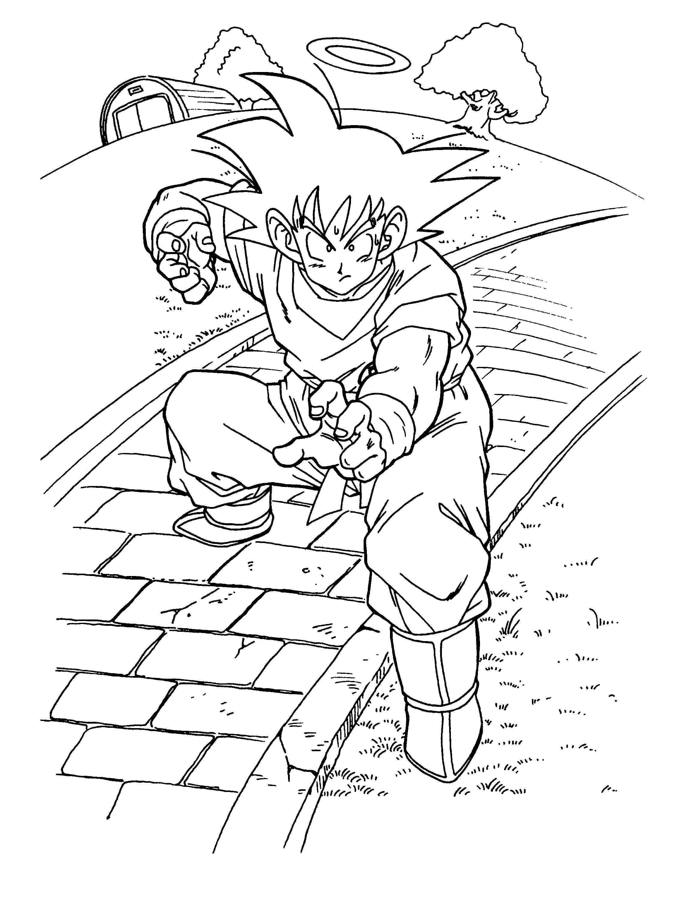 Dragon Ball Z Coloring Pages | 110 Pictures Free Printable