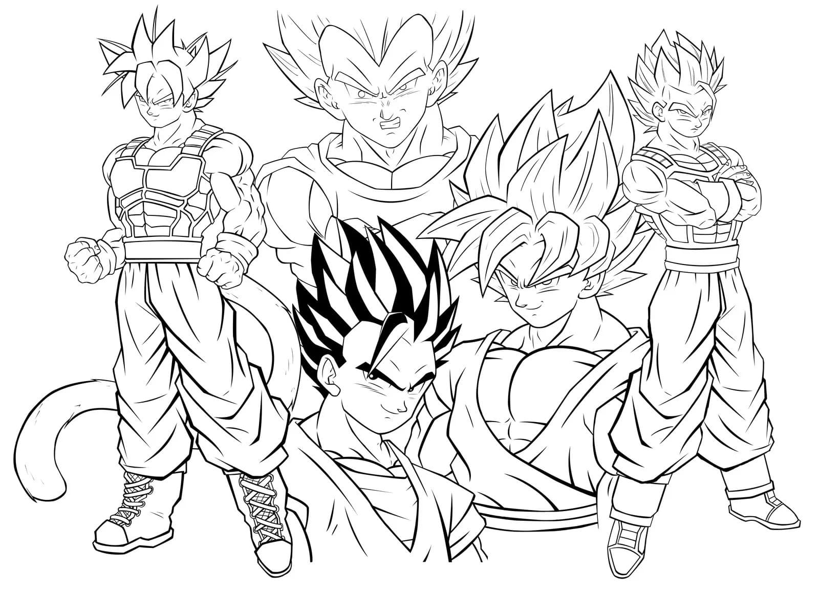 Dragon Ball Z Coloring Pages   20 images Free Printable