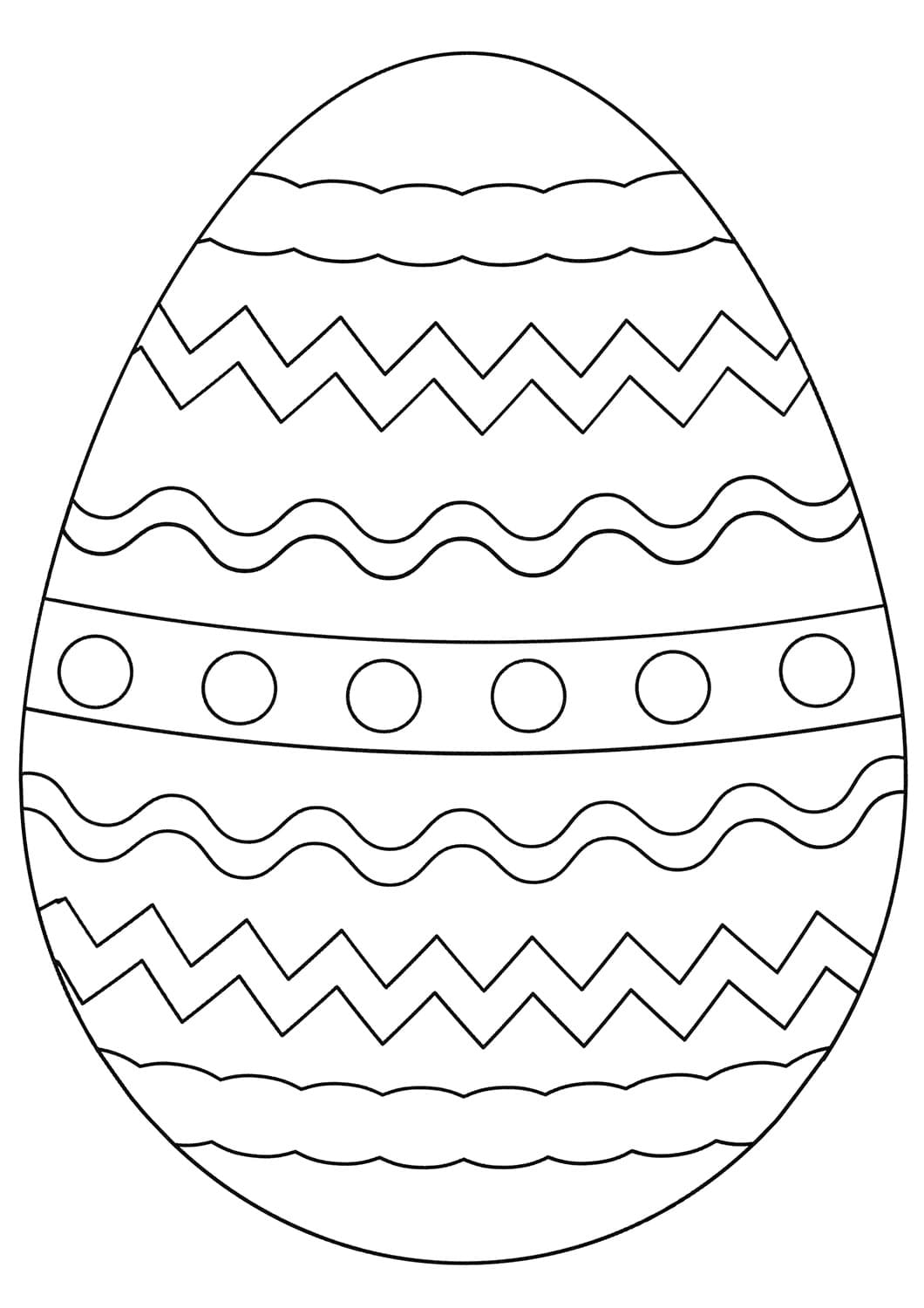 Рисунок яйца раскраска