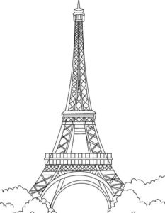 Eiffel Tower Coloring Pages | 60 Pictures Free Printable