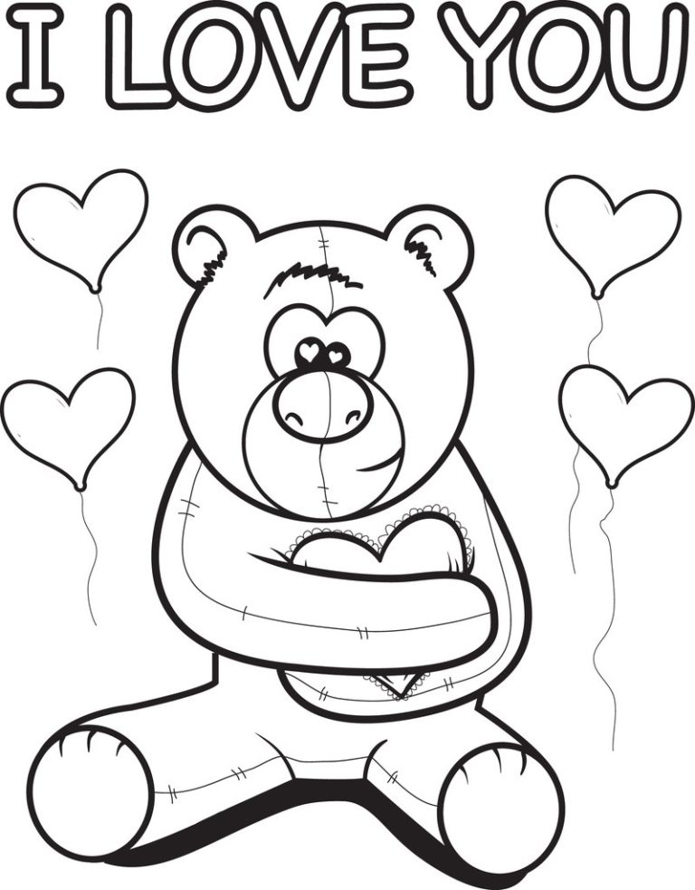 Desenhos de Eu te amo para colorir - 35 imagens para impressão gratuita