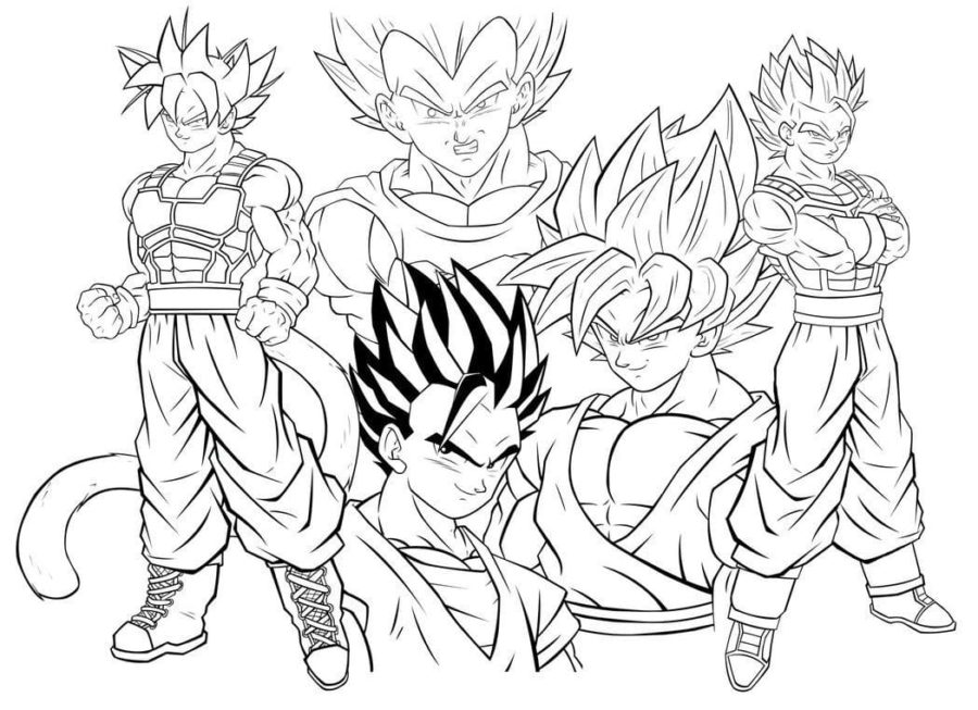 Coloriage Sangoku à imprimer