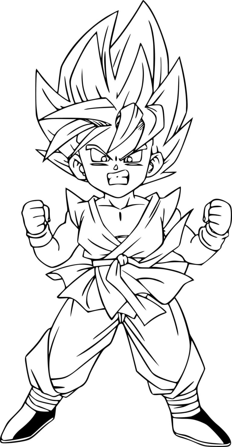 Dibujos de Goku para colorear 80 imágenes gratis para imprimir
