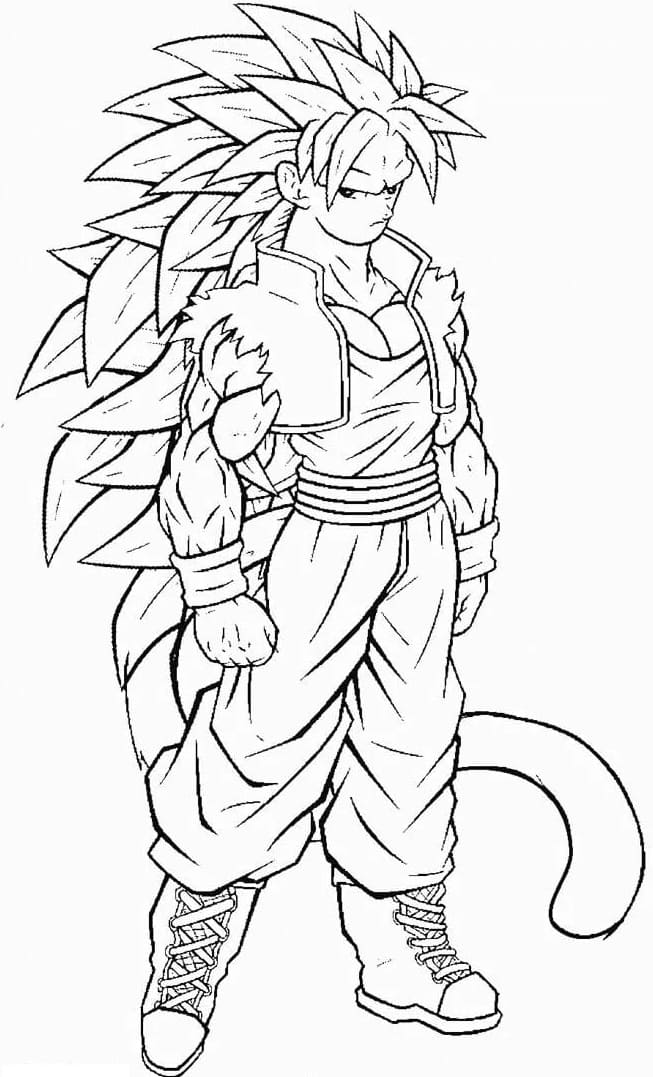  Dibujos de Goku para colorear