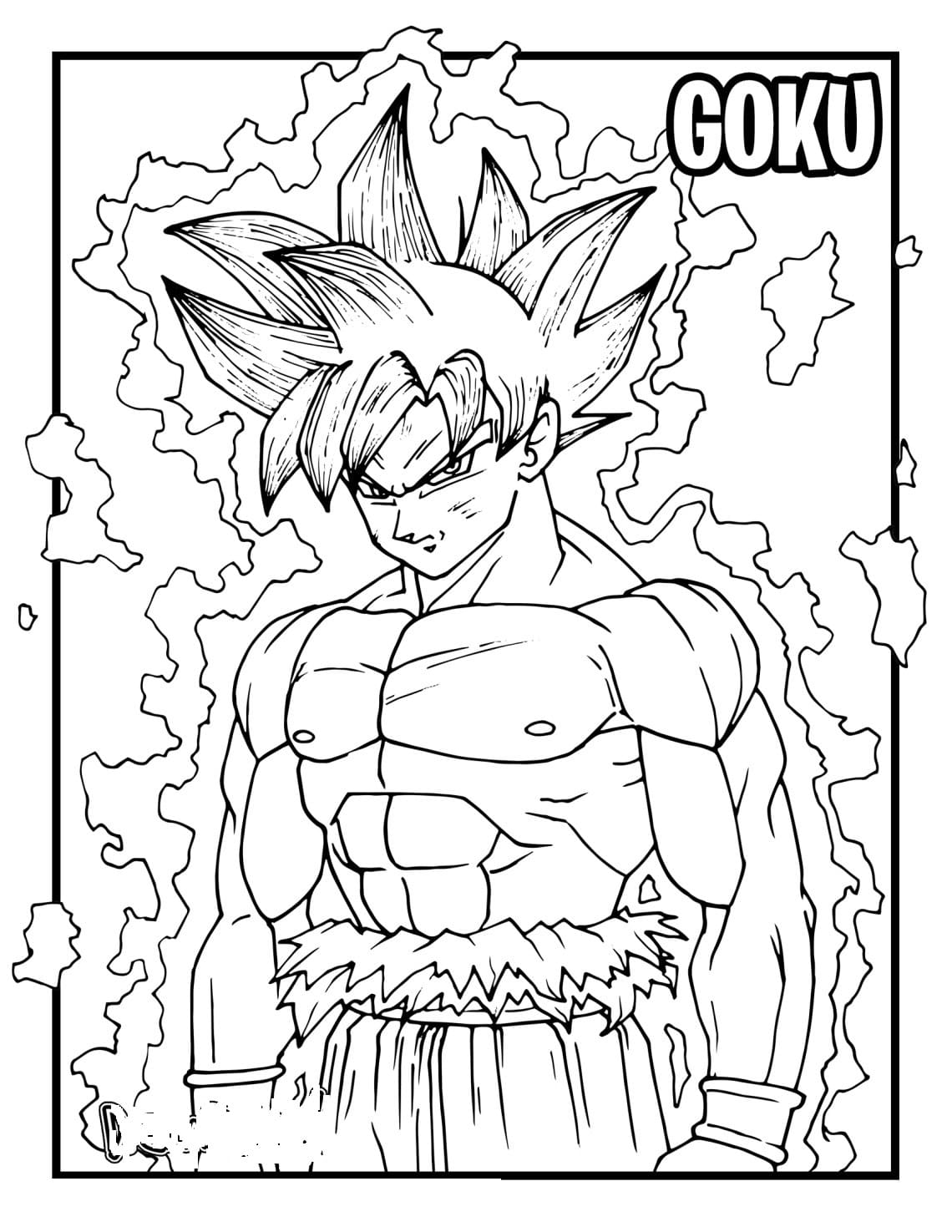 Dibujos de Goku para colorear - 80 imágenes gratis para imprimir