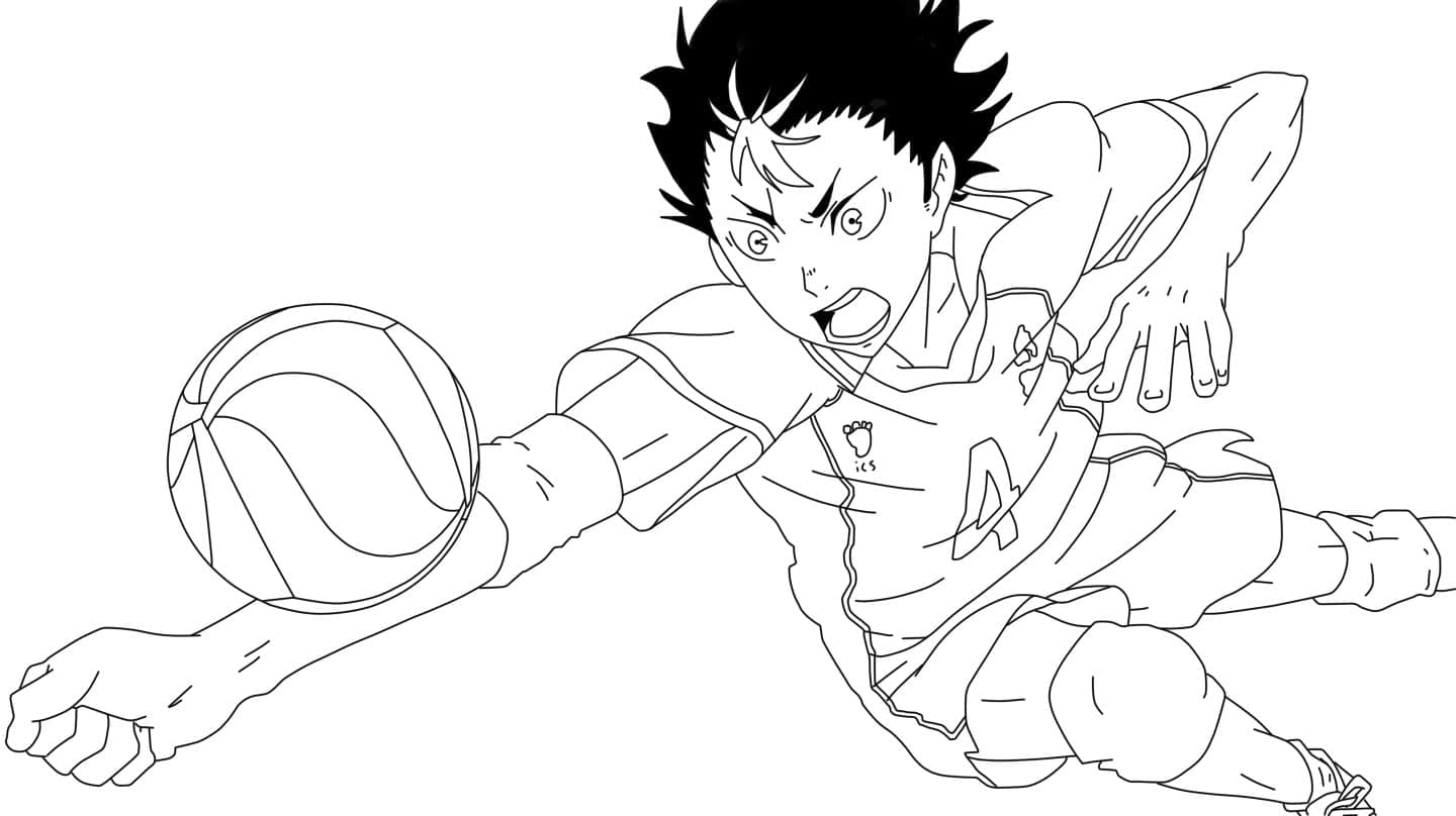 Coloriage Haikyuu!! - 60 images Volleyball Anime Imprimez gratuitement