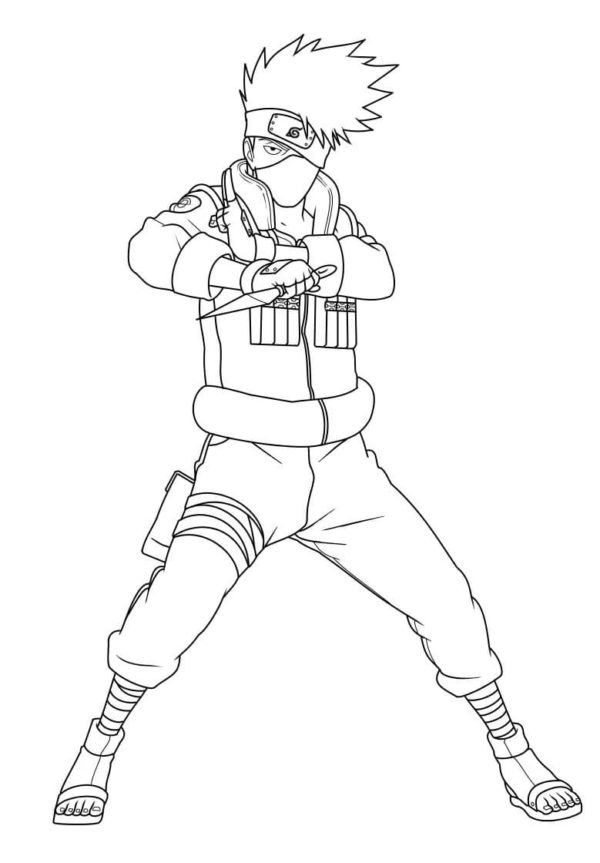 Desenhos de Kakashi para Colorir - 50 imagens para impressão gratuita