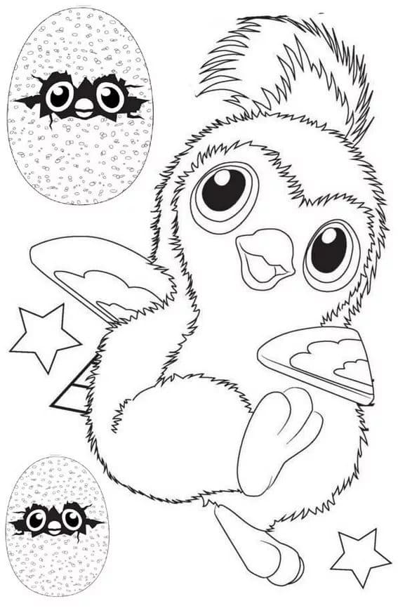 Dibujos de Hatchimals para colorear. 60 imágenes para imprimir gratis